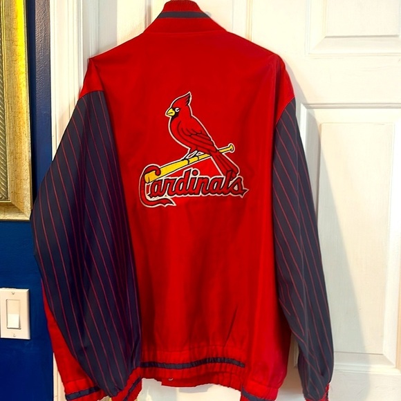 Men Vintage Y2K Genuine Merchandise Saint Louis Cardinals MLB Varsity Jacket - Picture 6 of 11